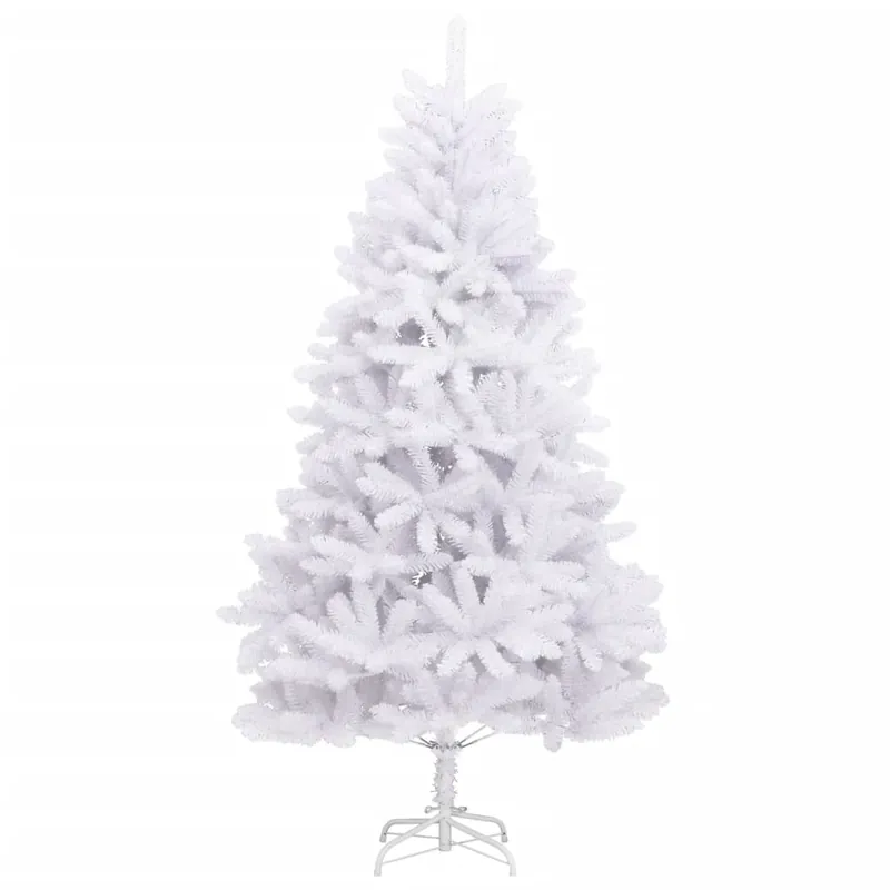 Árbol de Navidad - Árbol navideño artificial con bisagras y soporte blanco 240cm