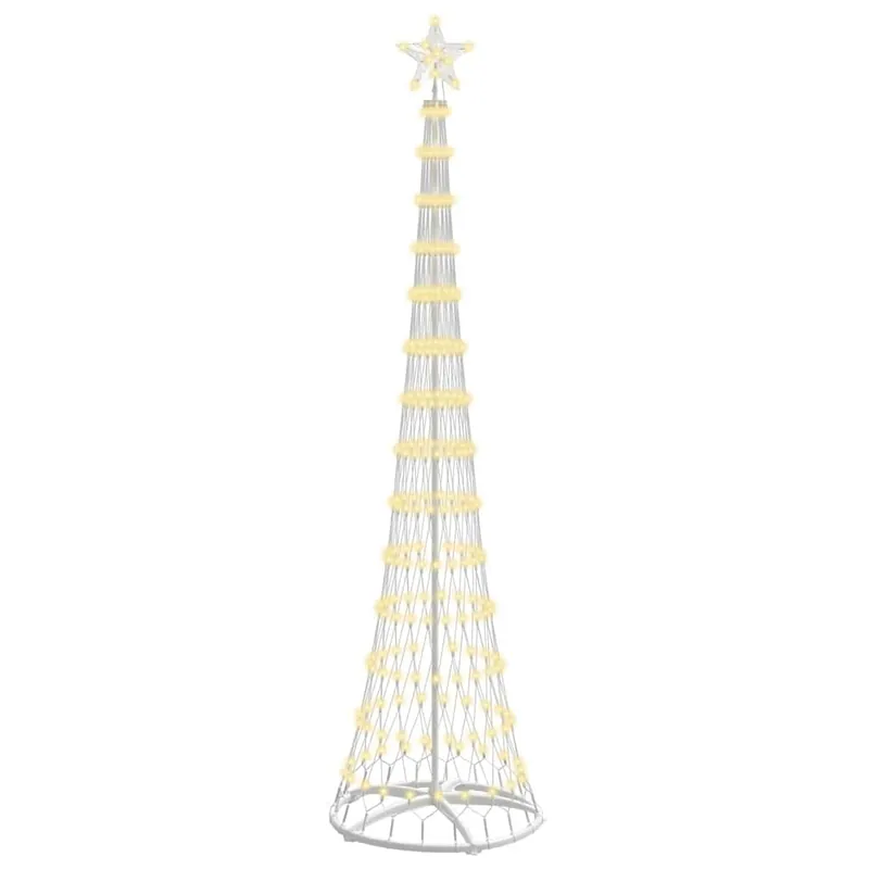 Árbol de Navidad - Árbol navideño LED con 290 LED Cálido 70 x 70 x 250 cm Metal