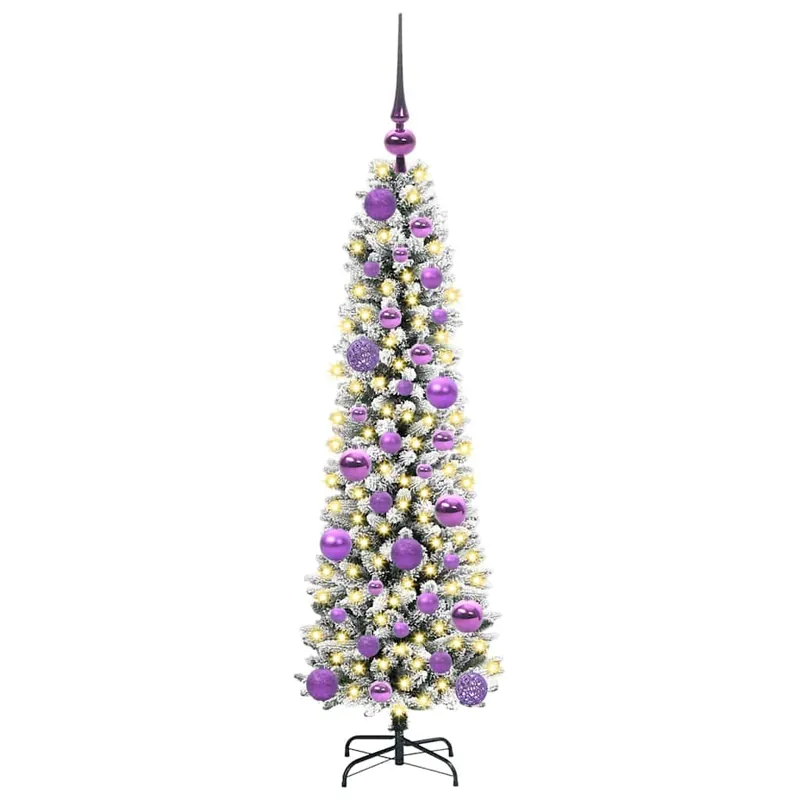 Árbol de Navidad - Árbol navideño artificial con 150 LED verde y 120 cm