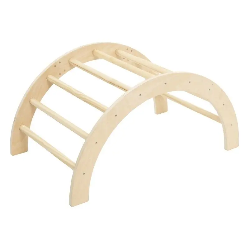 Arco de escalada madera marrón 41x81x50 cm - Jardín