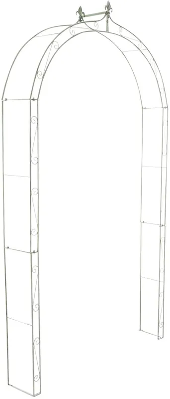 Arco flores Anna Metal Verde antiguo 25X143X246 cm - Jardín