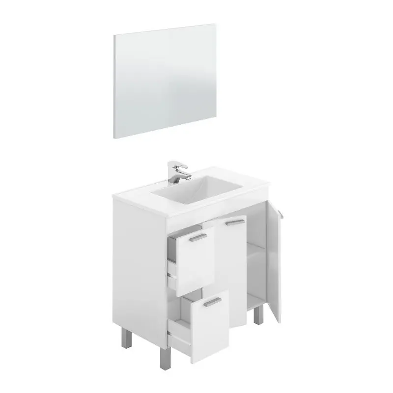 Mueble de baño Aktiva Blanco Brillo 80 x 80 x 45 cm