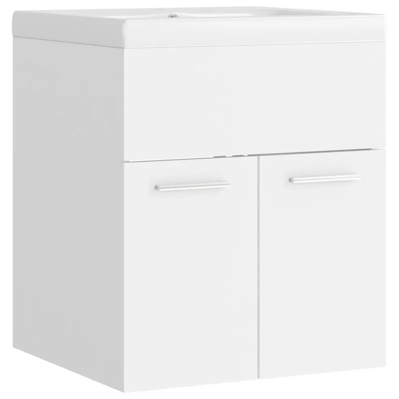 vidaXL Mueble con lavabo blanco madera de ingeniería - Baño
