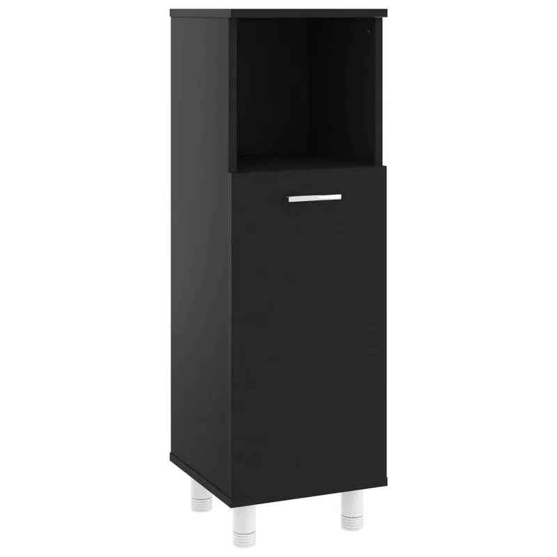 vidaXL Armario de baño madera contrachapada roble ahumado 30x30x95 cm