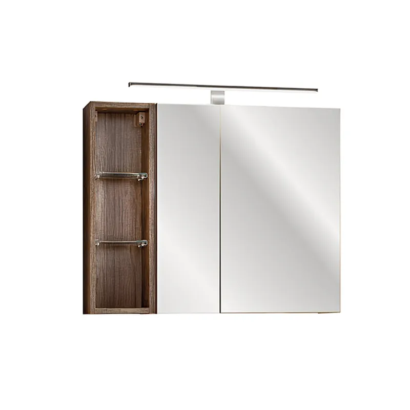 Armario de pared 3 compartimientos 80cm Éros Topo - Baño