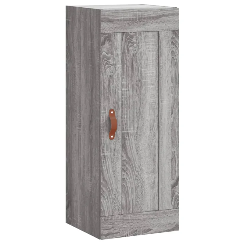 vidaXL Armario de pared madera de ingeniería gris Sonoma 34,5x34x90 cm - Muebles