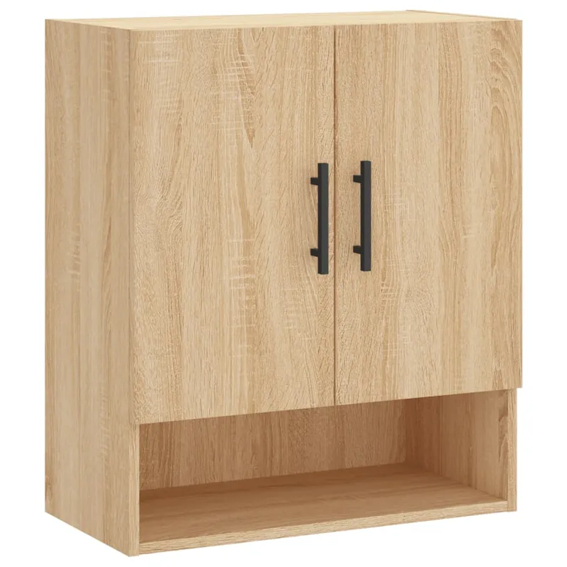 vidaXL Armario de pared madera de ingeniería roble ahumado 60x31x70 cm - Muebles