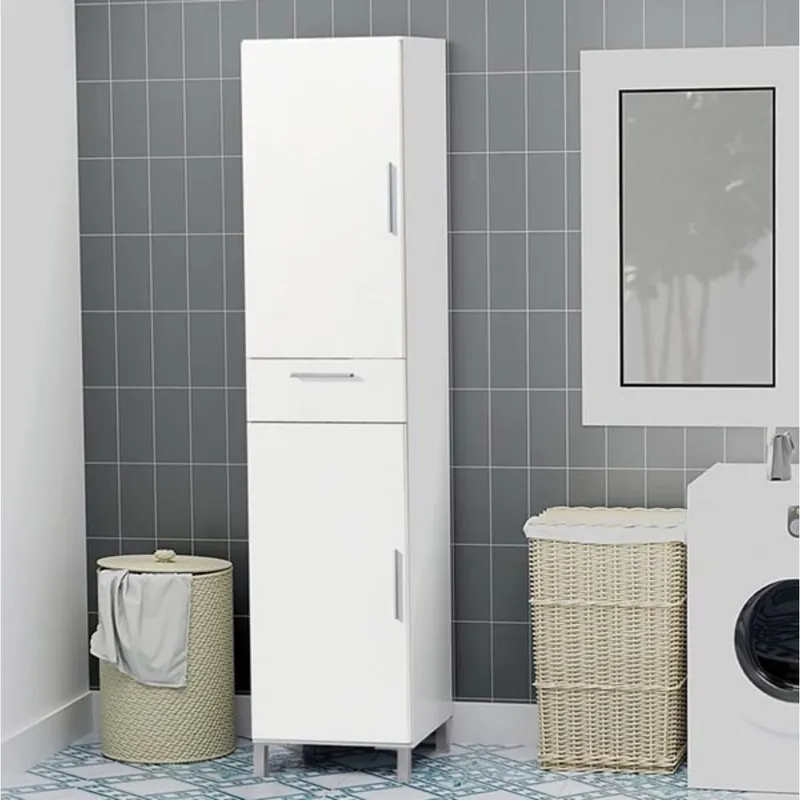 Armario auxiliar Kaixo 2 armarios + cajón blanco 187,7x41,4x34,5 cm - Baño