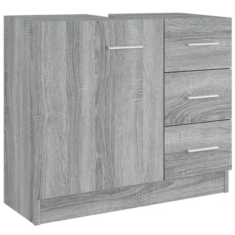 Armario para lavabo Kemba 1 armario con 3 cajones natural 54x63x30 cm - Baño