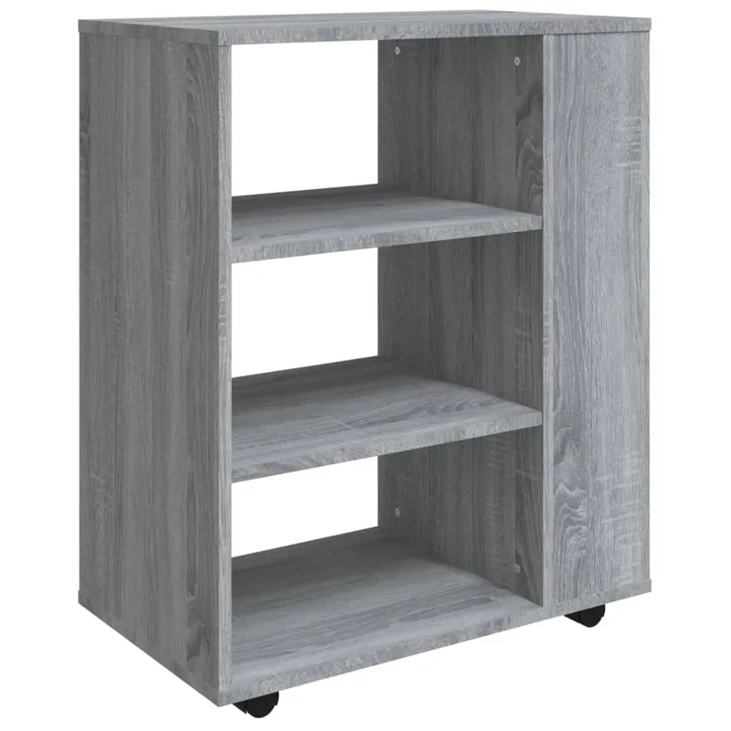 vidaXL Armario con ruedas madera contrachapada roble Sonoma 60x35x75cm - Muebles