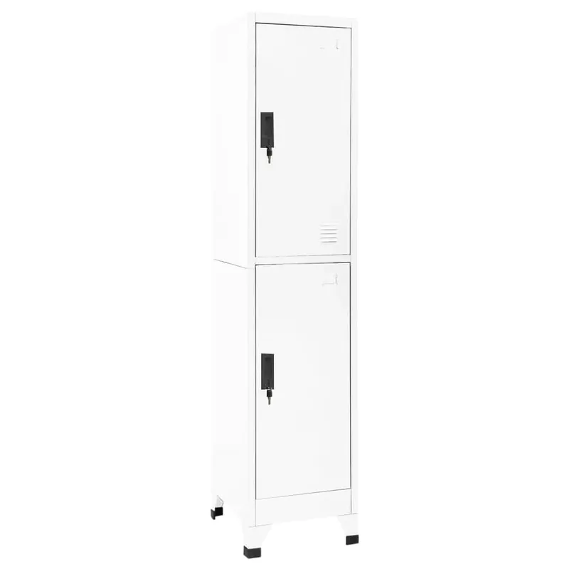 vidaXL Armario taquilla con 2 compartimentos 38x45x180 cm - Muebles