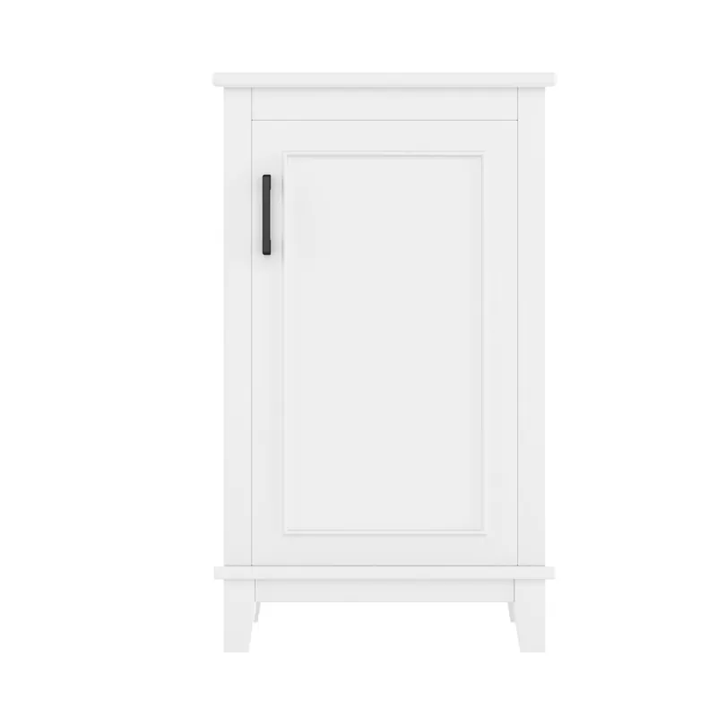 Mueble de baño 51x34x83 cm - Con lavabo cerámico integrado, estantes ajustables, color blanco