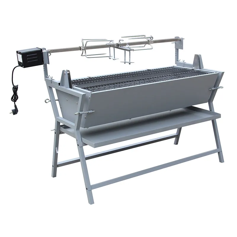 Asador giratorio inclinable LISBOA 2 en 1 132×55×98cm - Jardín