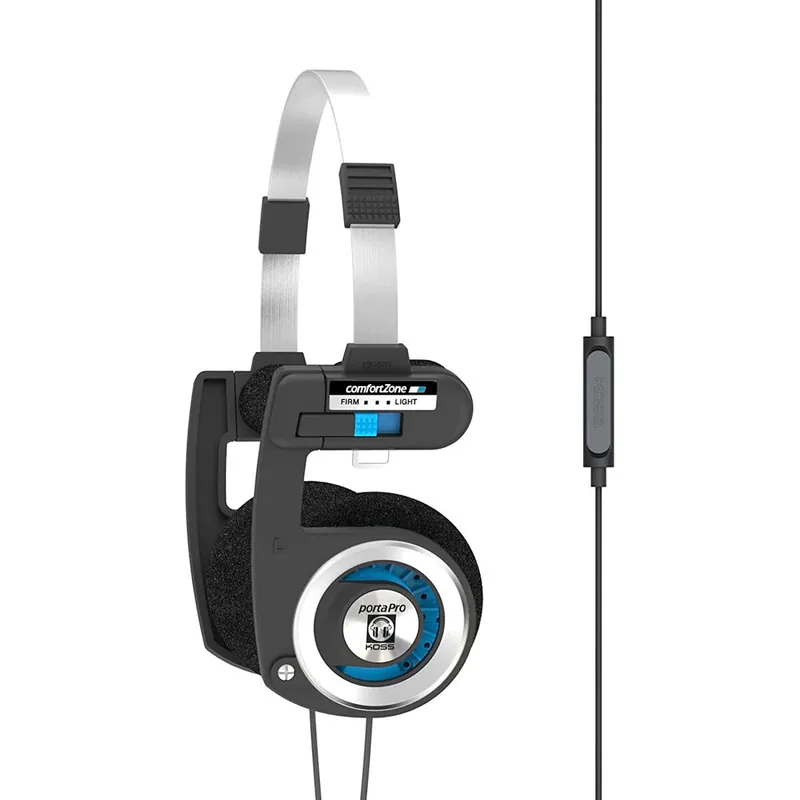 KOSS Koss Porta Pro Auriculares con Cable Cascos On Ear de Diadema Abiertos, Micrófono para Llamadas Manos Libres, , Negro - Electrónica