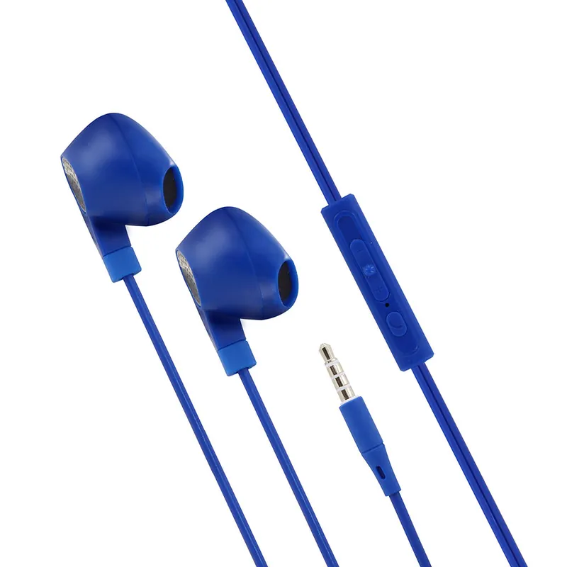 Auriculares con Cable y microfono 1,2 Metros jack de 3,5 mm Azul Mooov 493160 - Electrónica