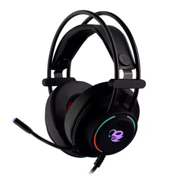 Auriculares con microfono Coolbox Deeplighting gaming led jack negro - Electrónica
