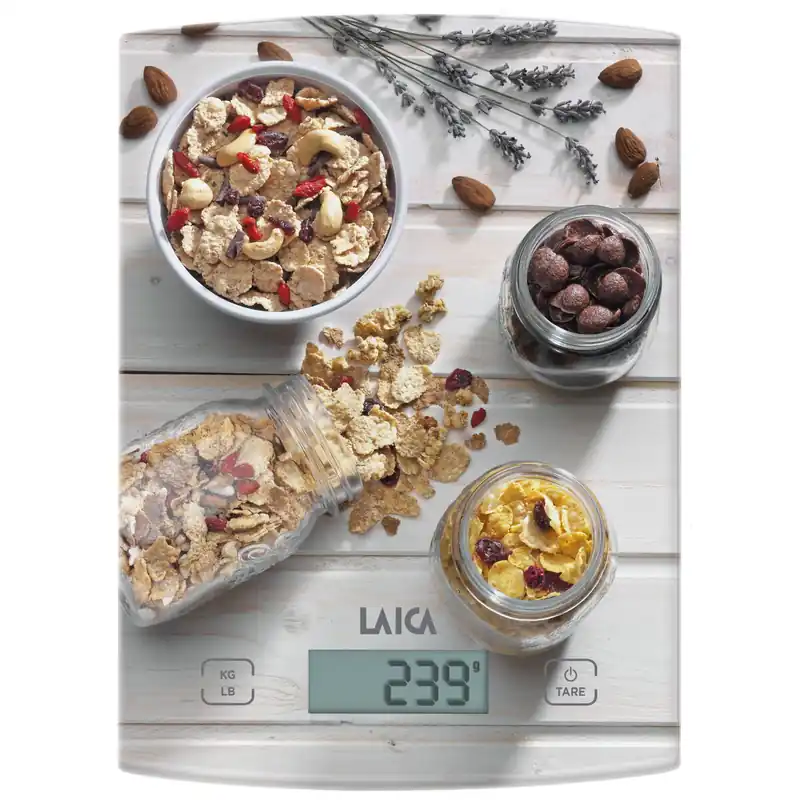 Balanza de cocina electrónica, 20.5x14.5x1.7 cm - Electrodomésticos