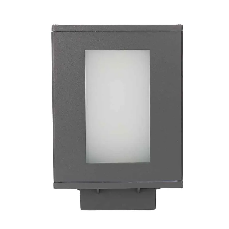 baliza para exterior aluminio color gris serie alfil 15cm - Decoración