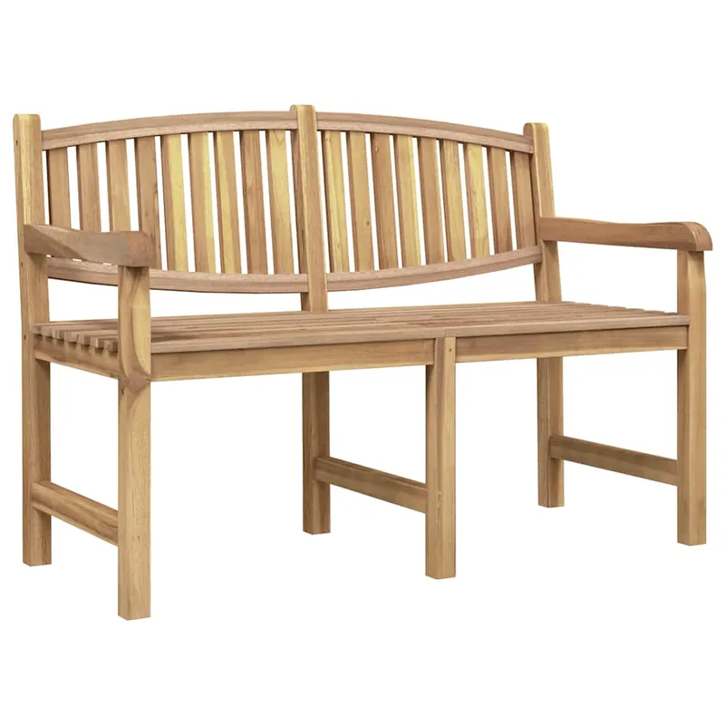 vidaXL Banco de jardín madera maciza de teca 149,5x60x90 cm