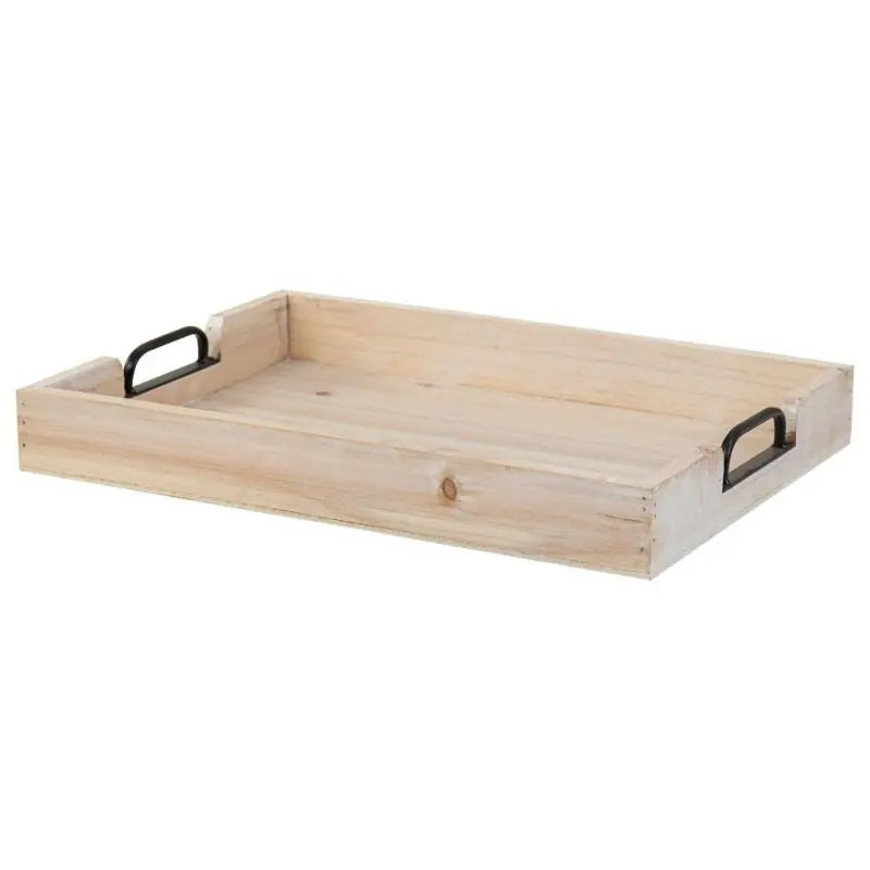 Bandeja de madera natural 42,5x33x5 - Cocina