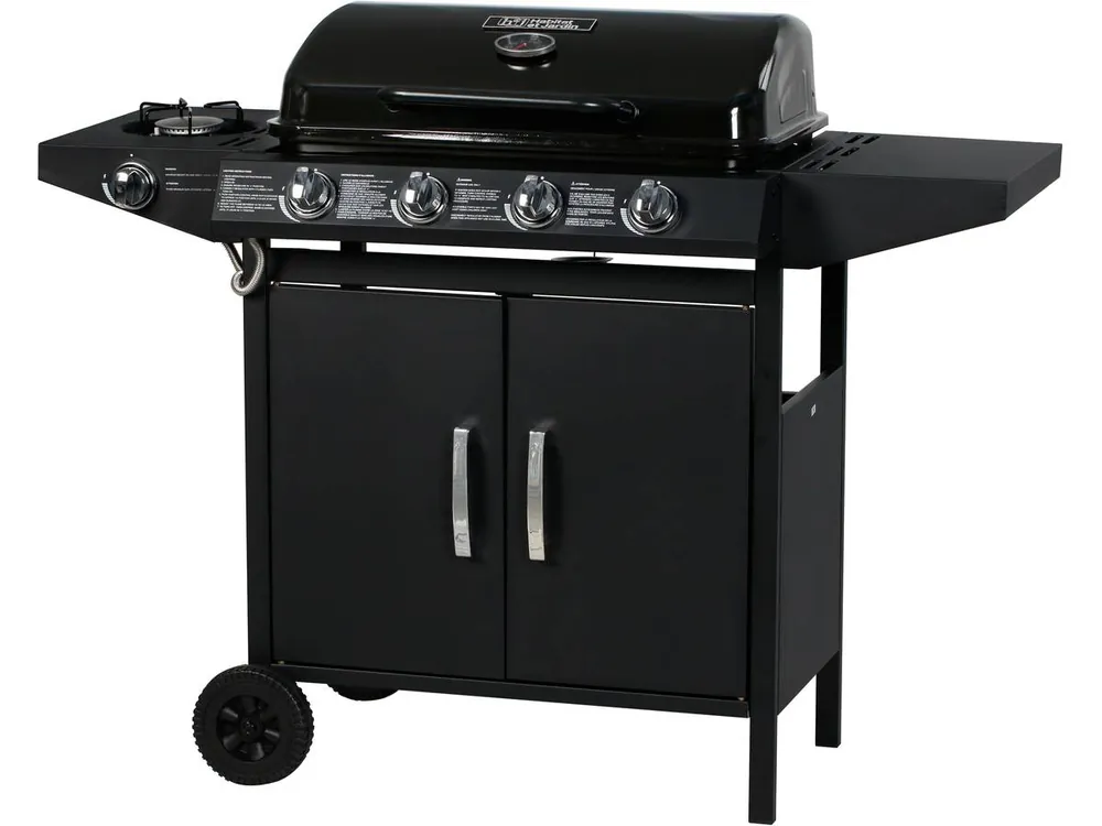 Barbacoa a gas "Festa 5" - 5 quemadores (1 lateral) - 12.9 Kw - Negro