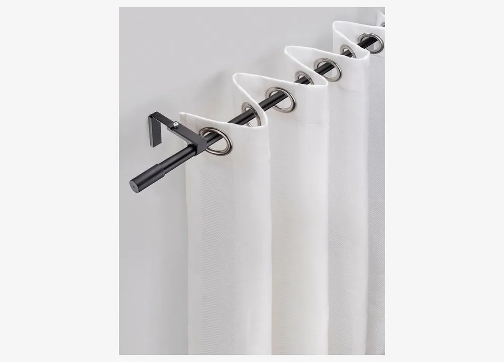 Barra cortina extensible AIRPURE 120-210cm blanco mate