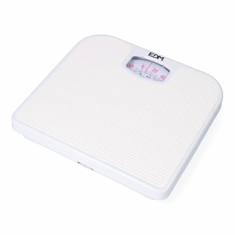 Báscula Analógica EDM 07617 Polipropileno 130 Kg 26 x 24 x 4 cm 24 x 26 x 4 cm - Electrodomésticos