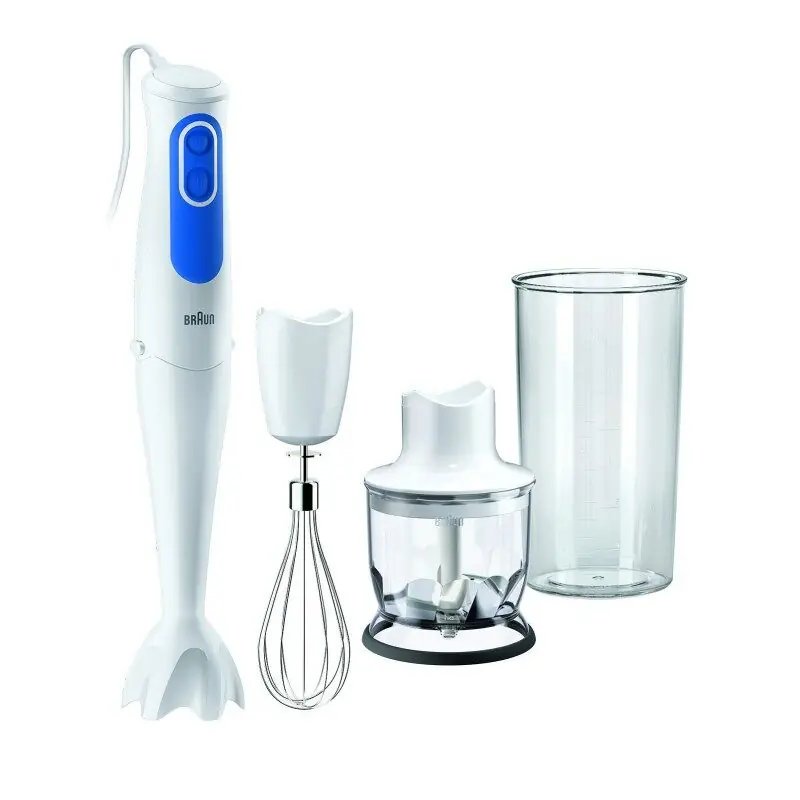 Braun Batidora de Brazo Minipimer MQ3025WH Omelette. Antisalpicaduras. Minipicadora 350 ml Y Varillas Incluidas. 700 W. 600 ml - Electrodomésticos