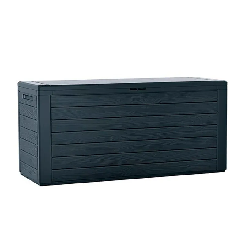 Baul de jardin 280 litros Prosperplast Boardebox de plastico en color antracita 116 x 43,8 x 55 cm - Jardín