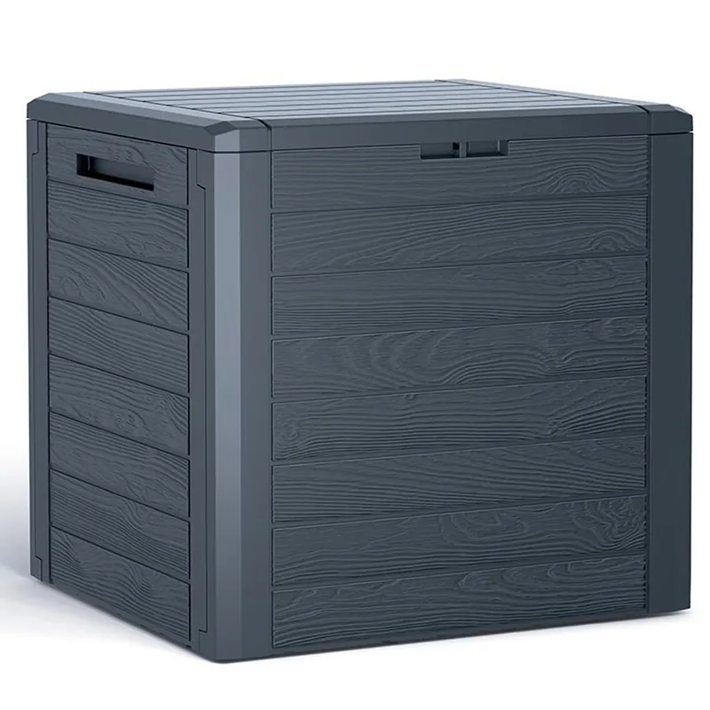 Baúl de jardín WOODEBOX 140L., dimensiones (mm) 585x460x550, color Antracita
