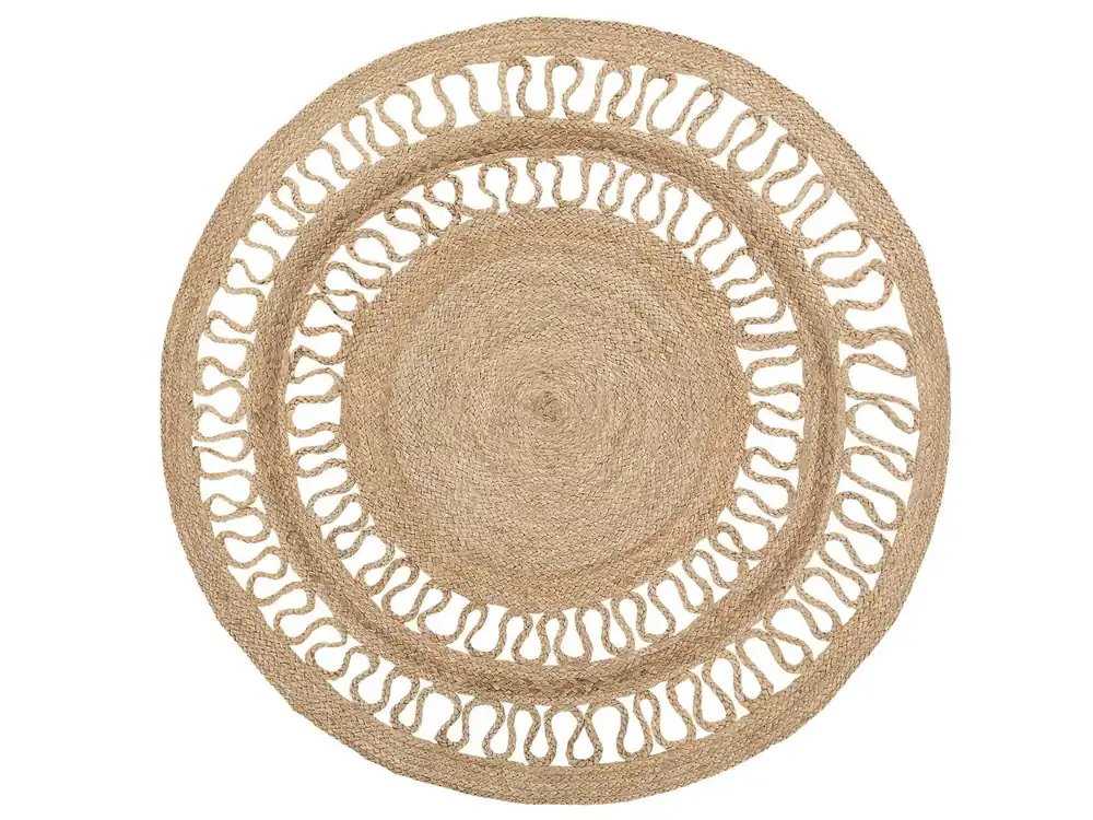 Alfombra DIKILI Beige ø 120 cm Yute - Textil
