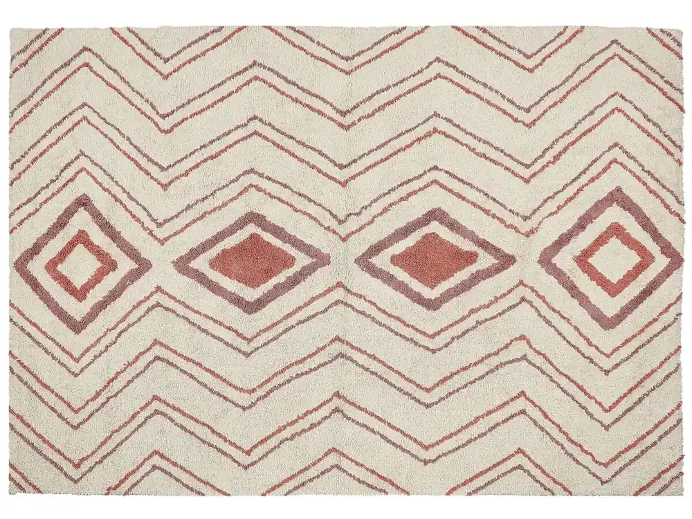 Alfombra KASTAMONU Beige 160 x 230 cm Algodón - Textil