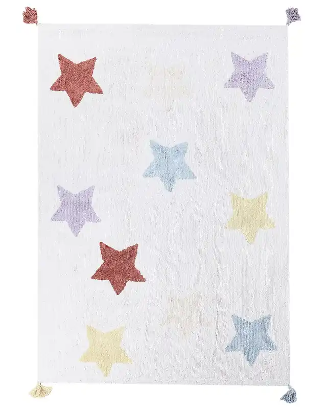 Alfombra para niños MEREVI Multicolor 140 x 200 cm Algodón - Textil