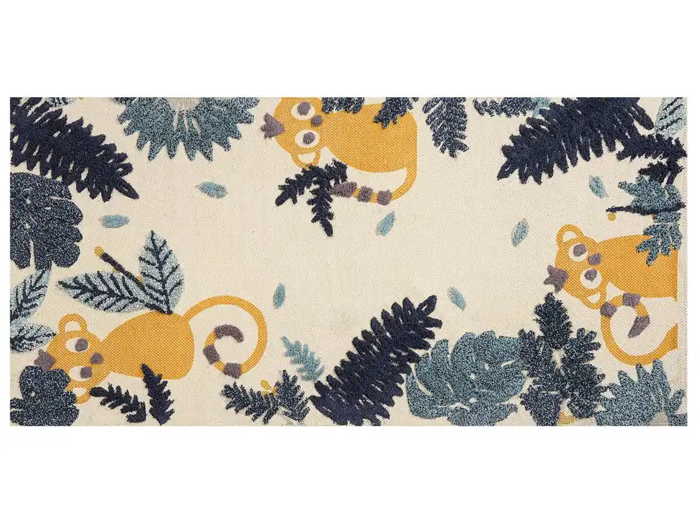 Alfombra para niños NAIBOS Multicolor 80 x 150 cm Algodón - Textil