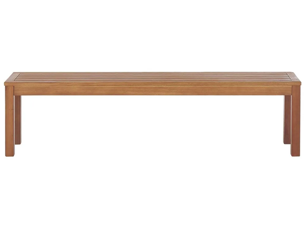 Banco de jardín MONSANO 170 cm Madera de eucalipto Marrón