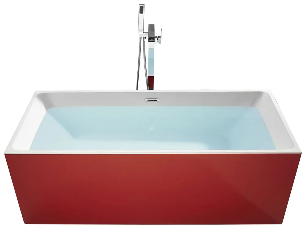 Bañera independiente RIOS 170 x 80 cm Rojo - Baño