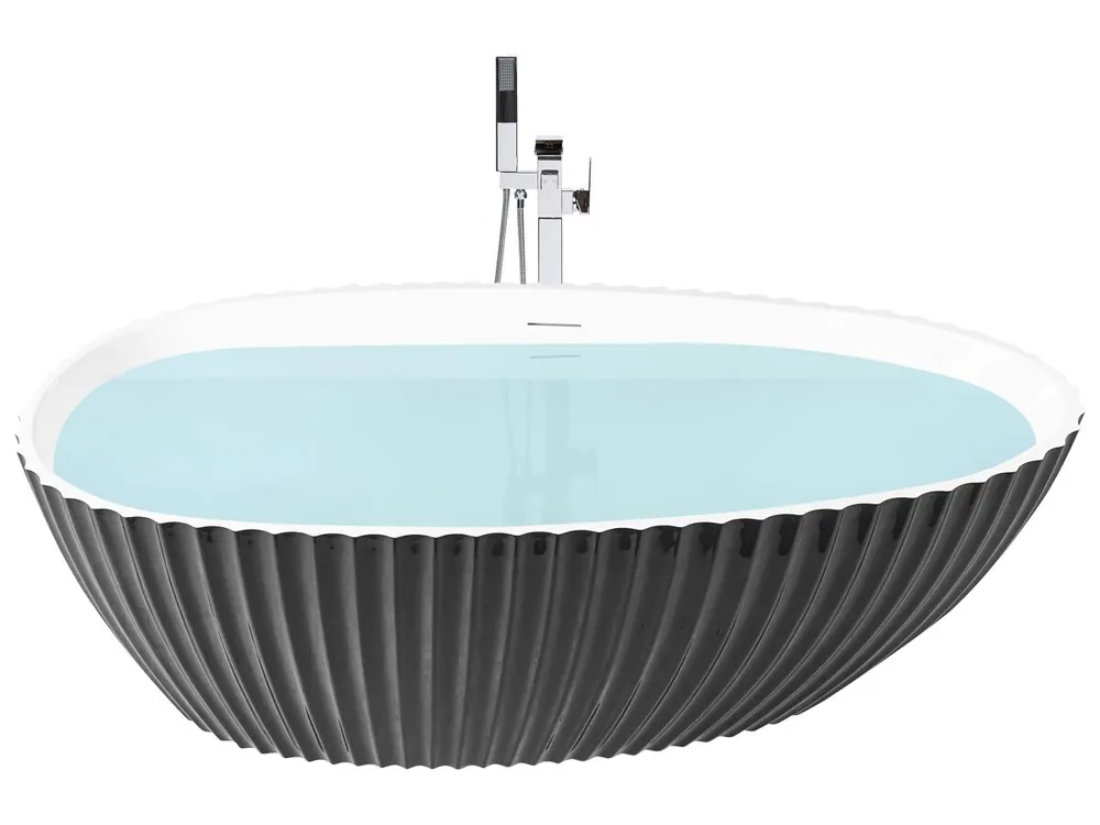 Bañera independiente TEFE 170 x 78 cm Negro - Baño
