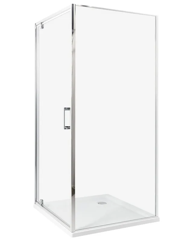 Cabina de ducha DARLI 80 x 80 x 185 cm Plateado - Baño