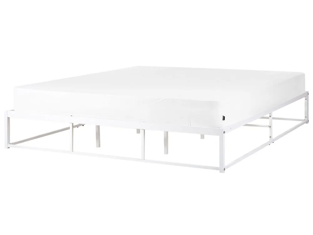 Cama Metal VIRY 180 x 200 cm Blanco - Descanso