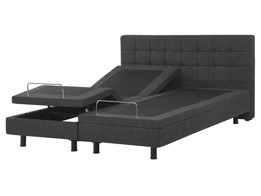 Cama ajustable Tela DUKE 160 x 200 cm Beige - Descanso