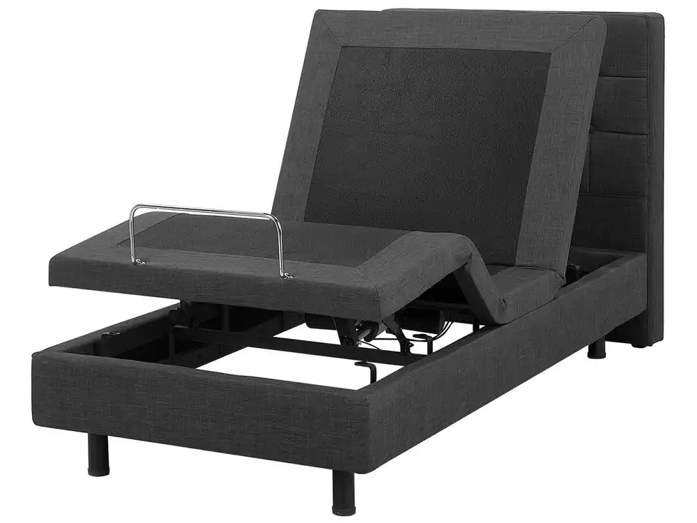 Cama ajustable Tela DUKE 80 x 200 cm Beige - Descanso