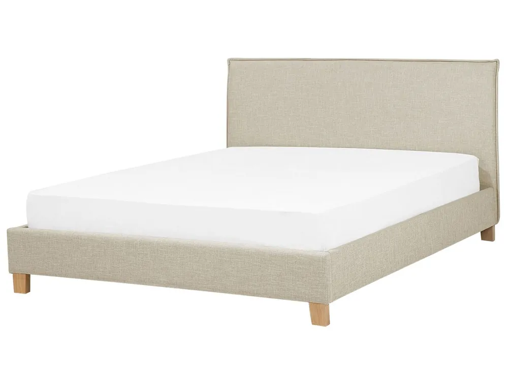 Cama Tela SENNEZ 180 x 200 cm Beige - Descanso
