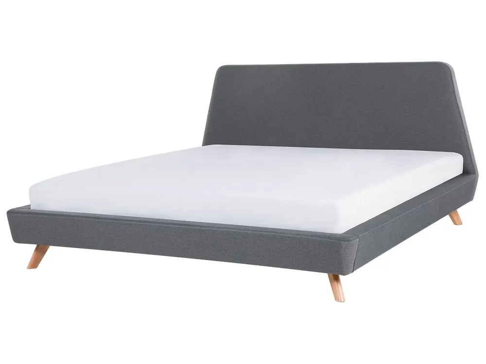 Cama Terciopelo VIENNE 180 x 200 cm Negro - Descanso