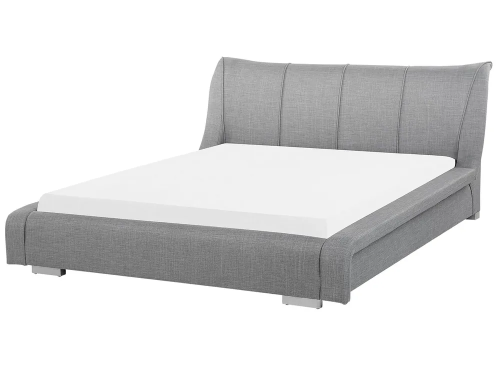 Cama de agua Tela NANTES 180 x 200 cm Gris claro - Descanso