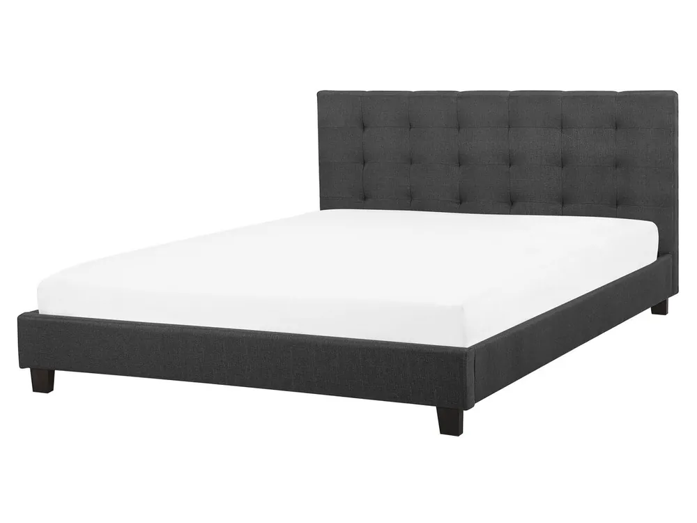 Cama de agua Tela LA ROCHELLE 160 x 200 cm Gris oscuro - Descanso