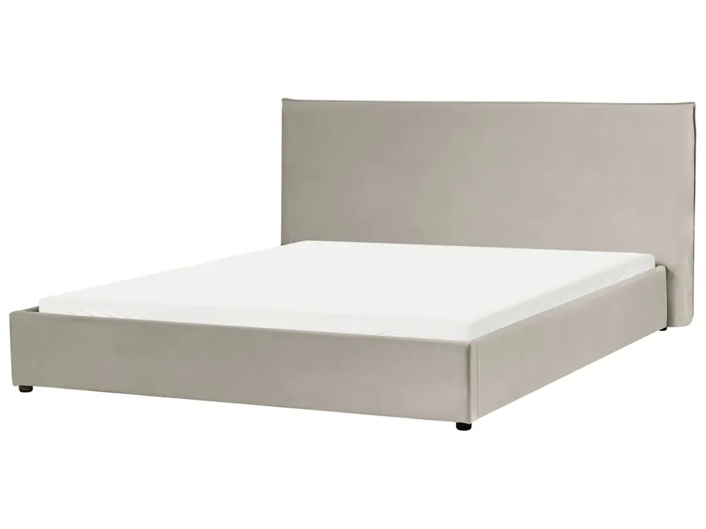 Cama de agua Terciopelo LAVAUR 180 x 200 cm Blanco crema - Descanso