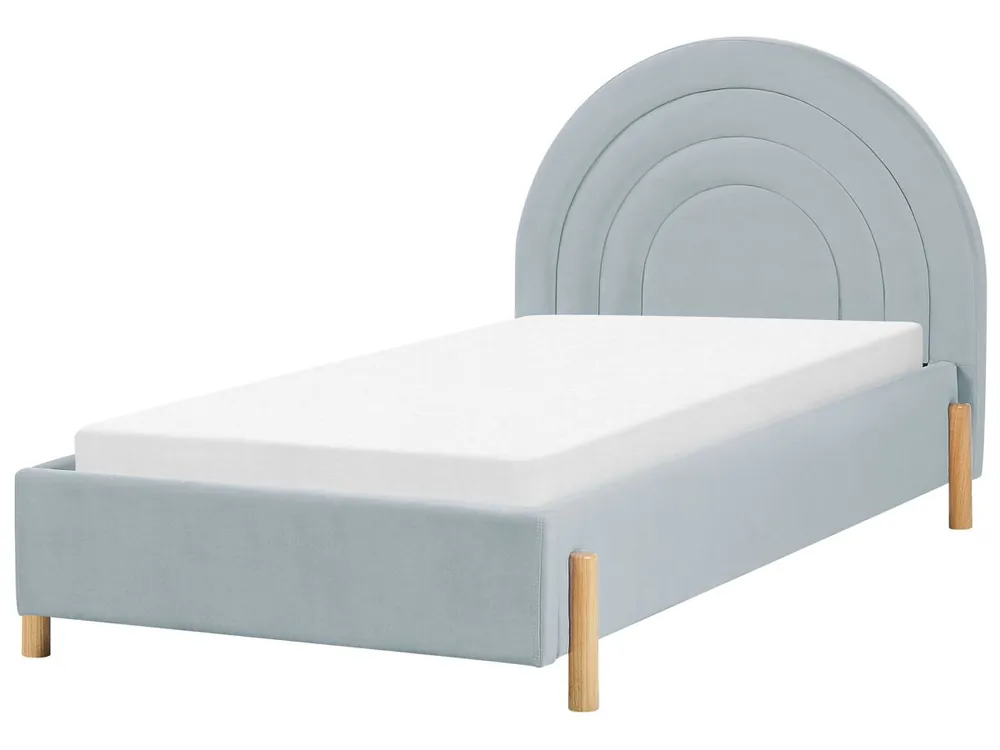 Cama infantil Terciopelo ANET 90 x 200 cm Beige - Descanso