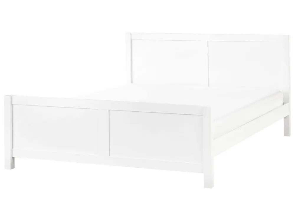 Cama Madera CHAMPAGNAT 180 x 200 cm Blanco - Descanso