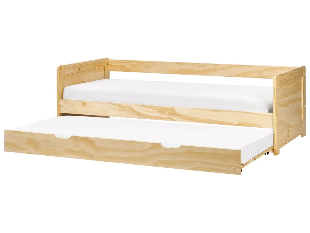 Cama nido Madera de pino GRAVELINES 90 x 200 cm Blanco - Descanso