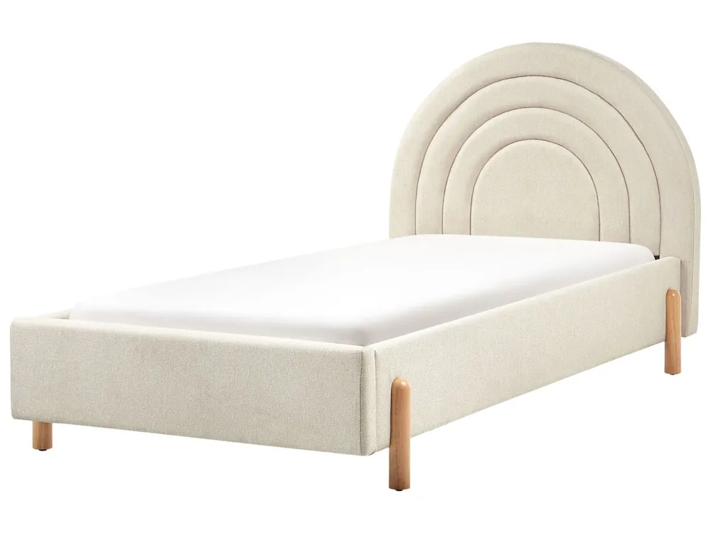 Cama infantil Tela ANET 90 x 200 cm Beige - Descanso